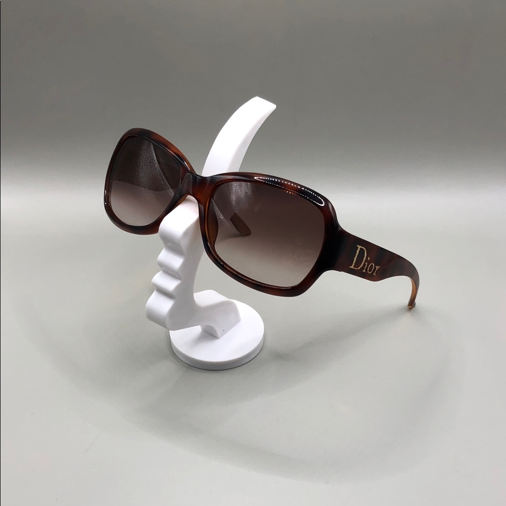 Christian Dior trm02 optyl sunglasses vintage logo brown butterfly style Italy.